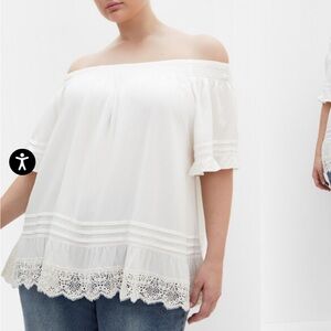 Elegant Off-Shoulder White Top